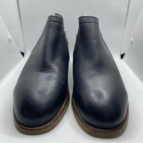 Xena Womens Gravity Steel Toe Black Leather Ankle Safety Work Boots Booties 10 - Picture 2 of 8